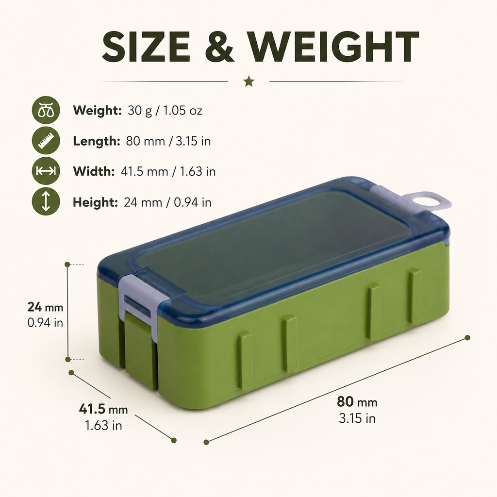 Modular Mini Fishing Tackle Storage Box – Single