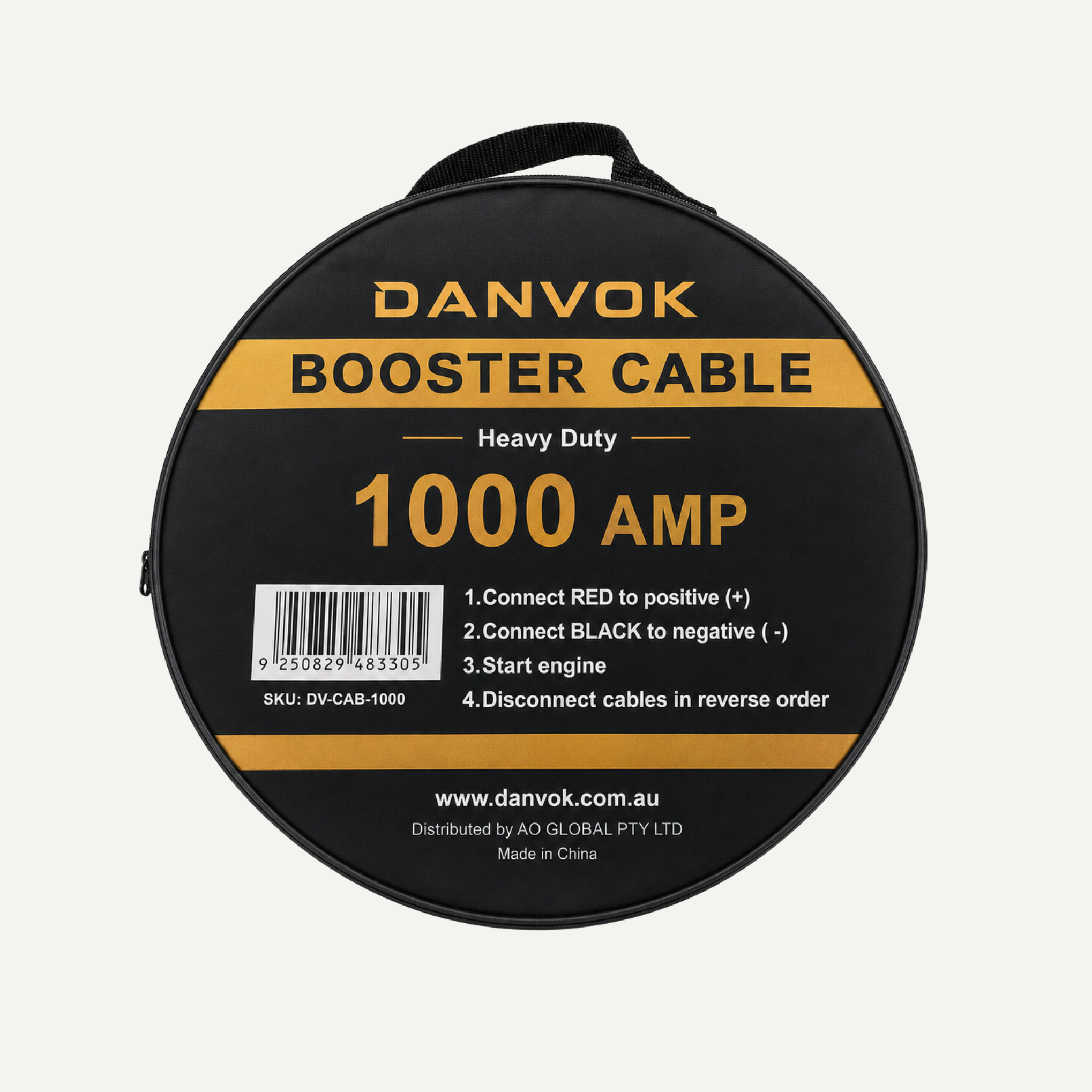 DANVOK 1000 AMP Heavy Duty Booster Cable – 4m