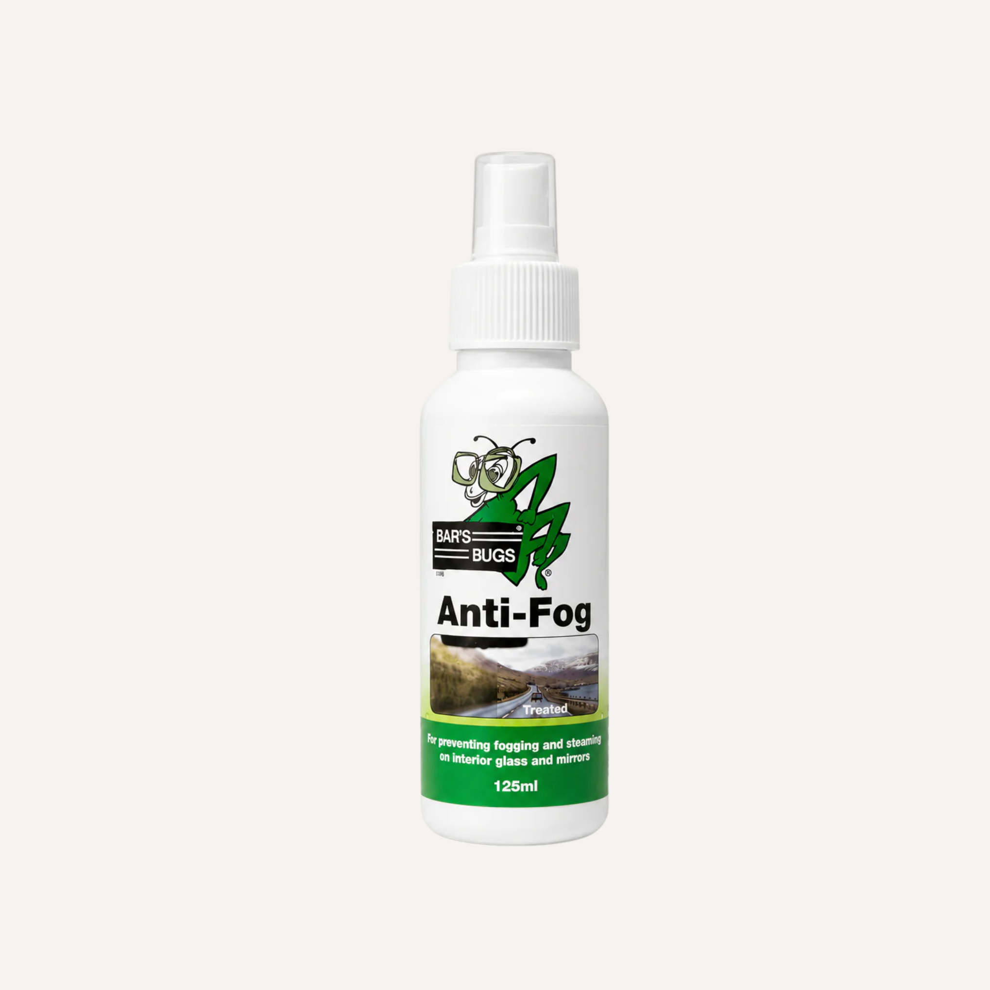 Bar's Bugs Anti-Fog Mirror & Glass Treatment – 125ml - Mirror and Glass Anti-Fog Treatment