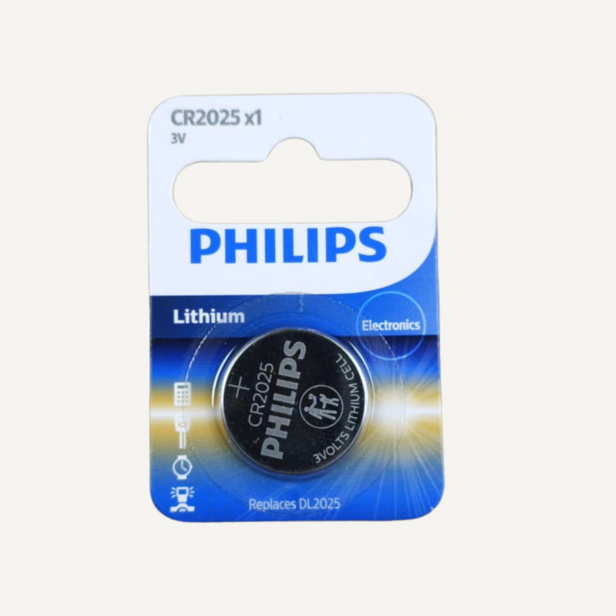 Philips CR2025 Lithium Battery – Single Pack - Battery Pack