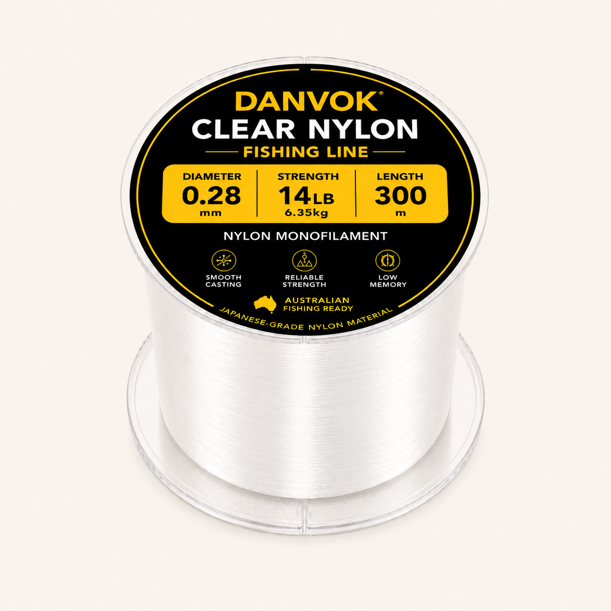 Nylon Monofilament Fishing Line 300m 14LB