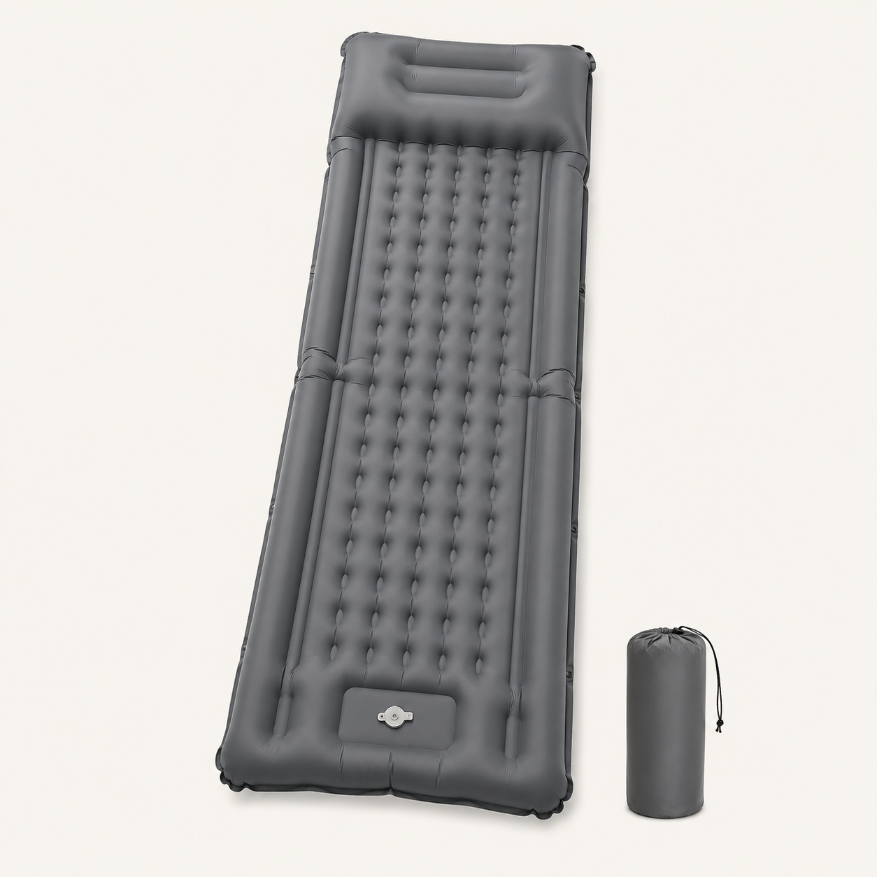 Portable Inflatable Camping Sleeping Pad with Built-in Foot Pump