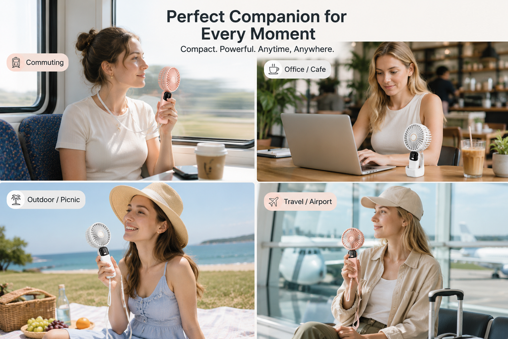 7000mAh Foldable Handheld Fan