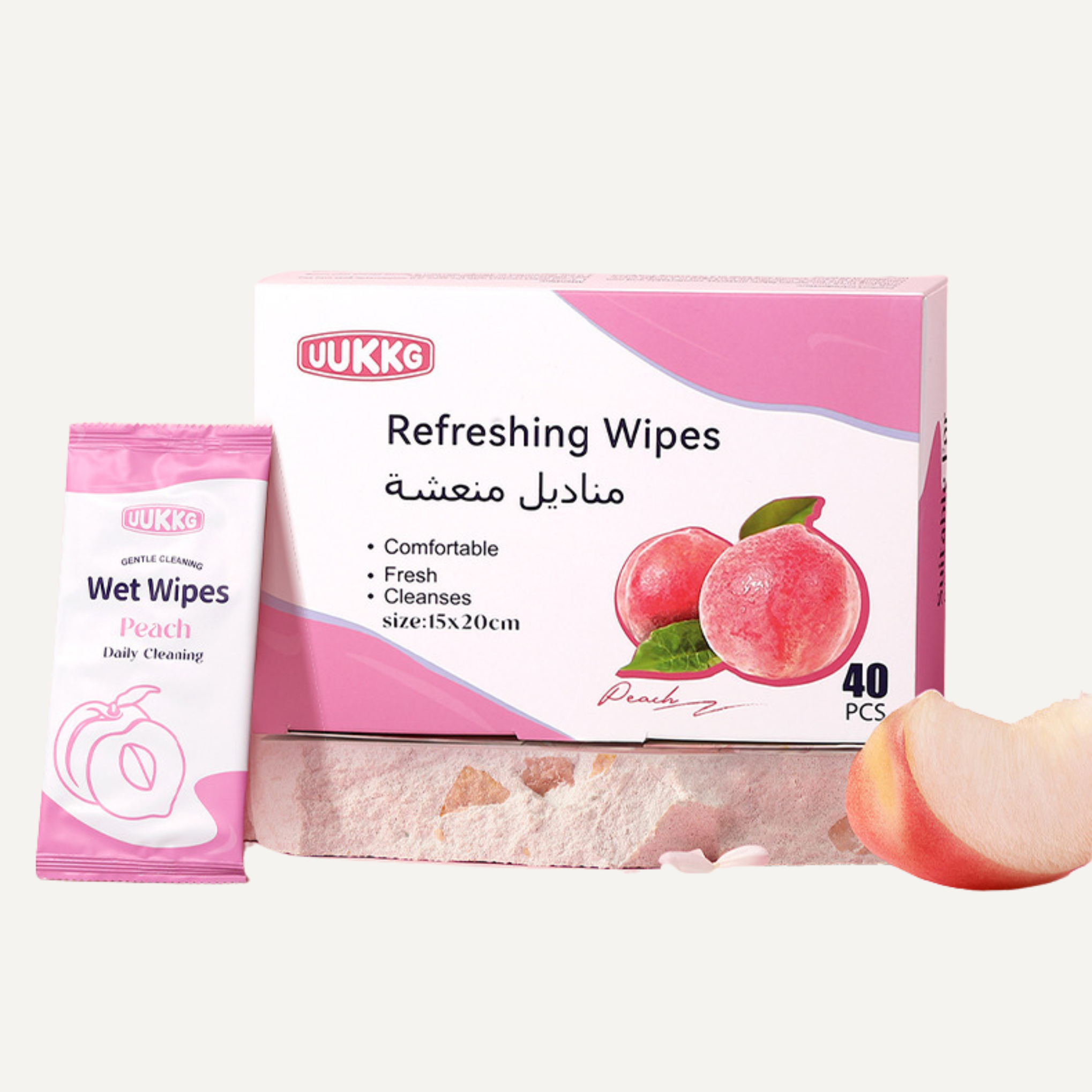 Individually Wrapped Cleansing Wipes – 40 Pack