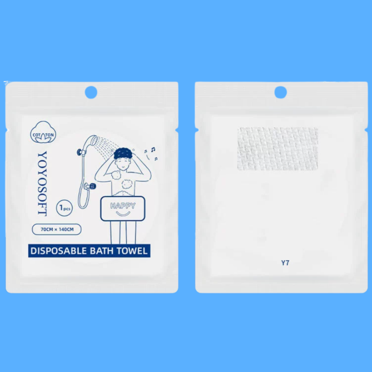 Disposable Compressed Bath Towel – 70 × 140 cm