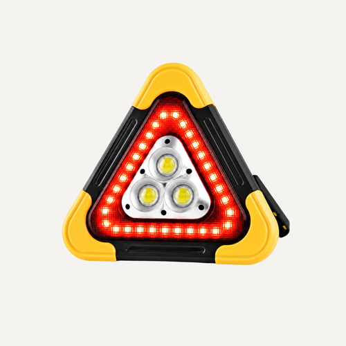 Solar Emergency Triangle Warning Light - Rechargeable Emergency Light