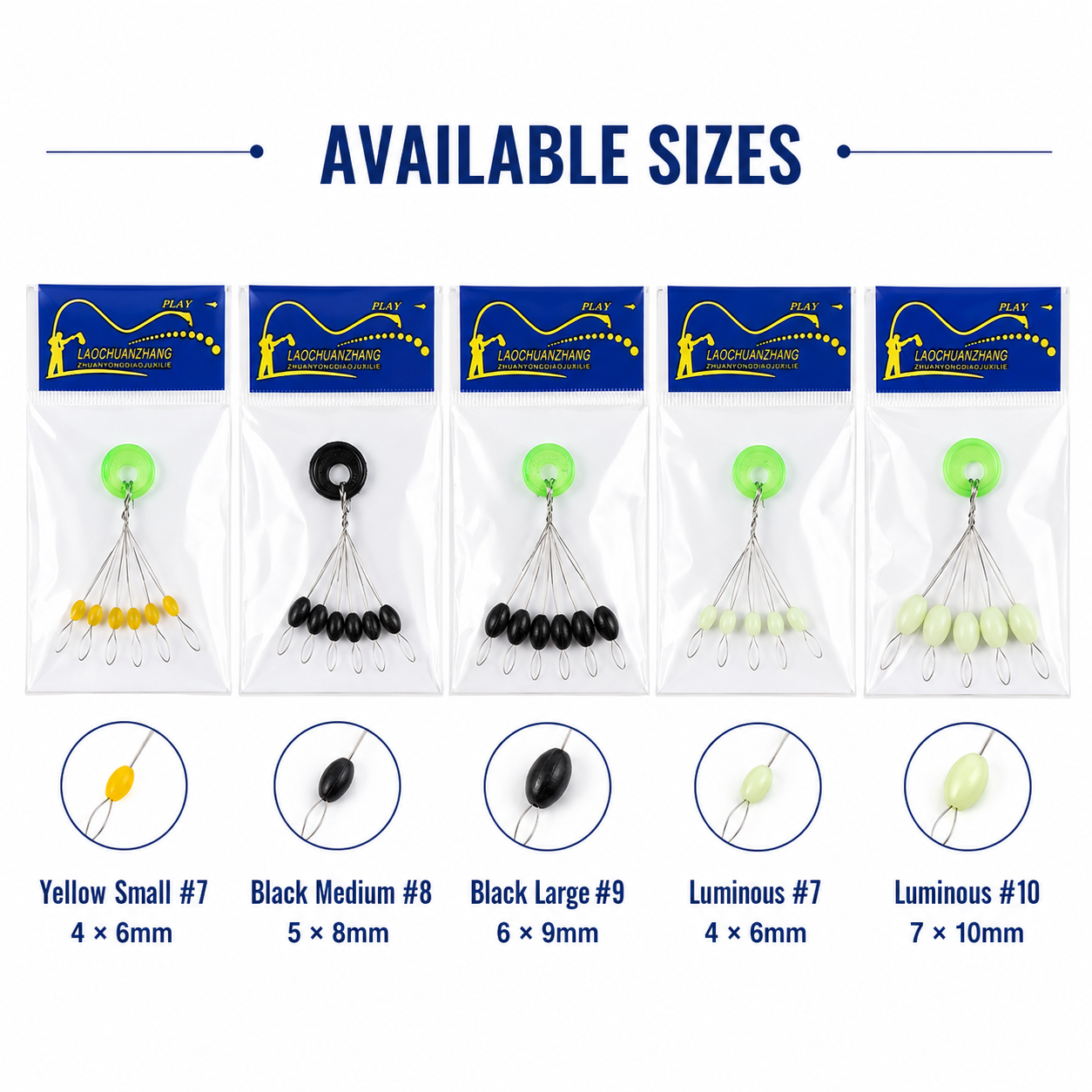 Fishing Float Stops Mixed Pack – 30 Pieces