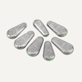 Flat Inline Fishing Sinkers with Plastic Core