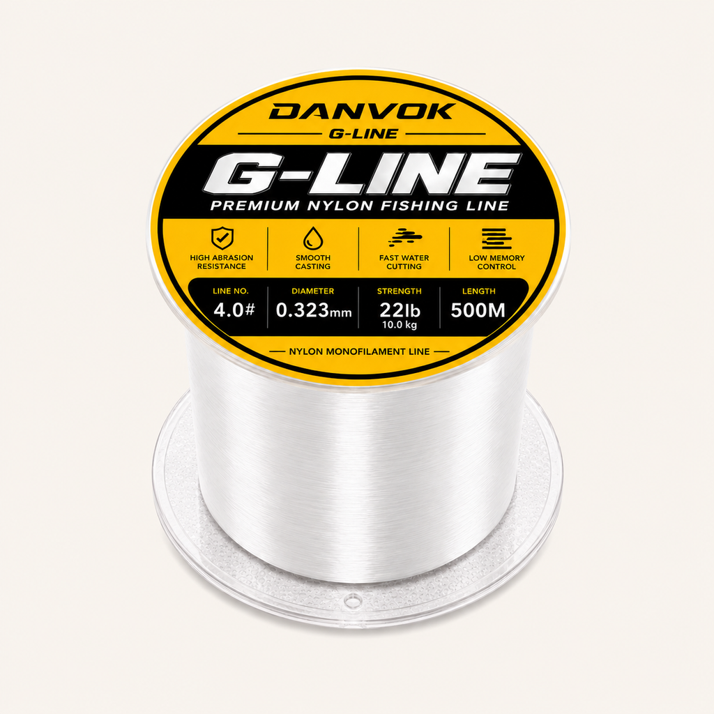 G-LINE Clear Nylon Fishing Line 500M 22 LB - Clear Nylon Monofilament Fishing Line