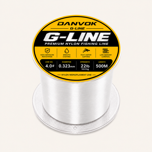 G-LINE Clear Nylon Fishing Line 500M 22 LB - Clear Nylon Monofilament Fishing Line