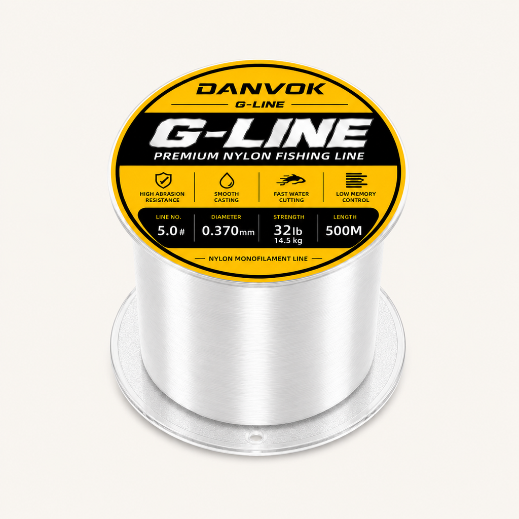 G-LINE Clear Nylon Fishing Line 500M 32 LB - Clear Nylon Monofilament Fishing Line