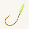 Pre Tied Glow Fishing Hook Rigs Gold Hooks 10 /Pack - Pre-Tied Fishing Hook Rigs