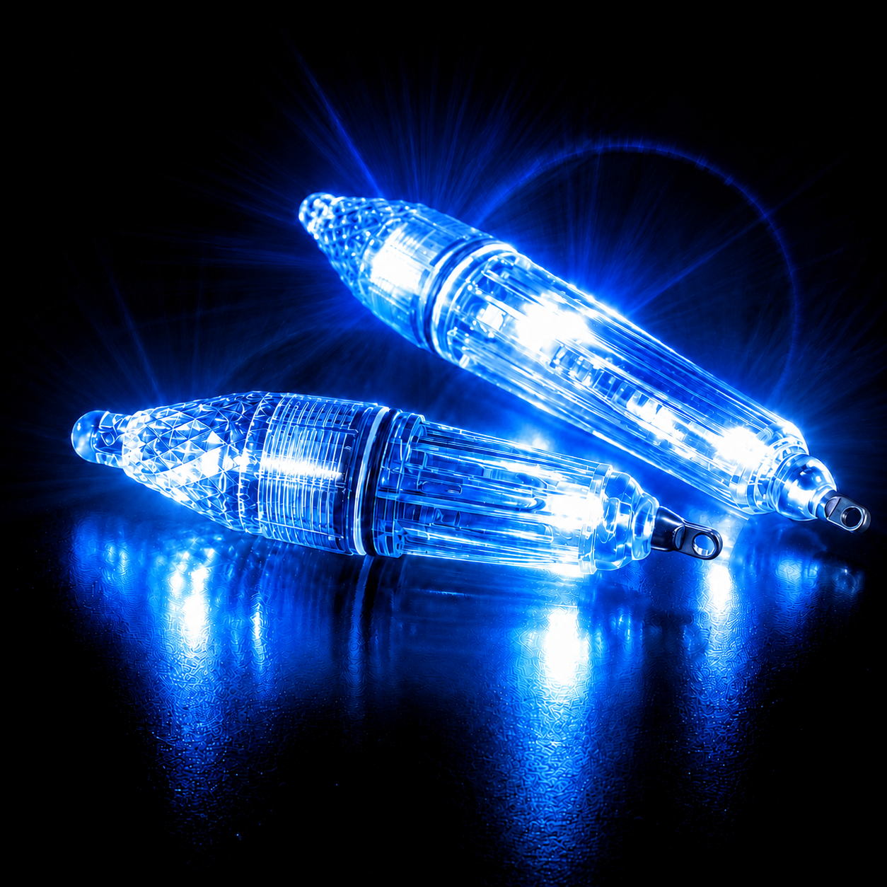 LED Fishing Attractor Light with AA Battery – Fluorescent Green, 12cm