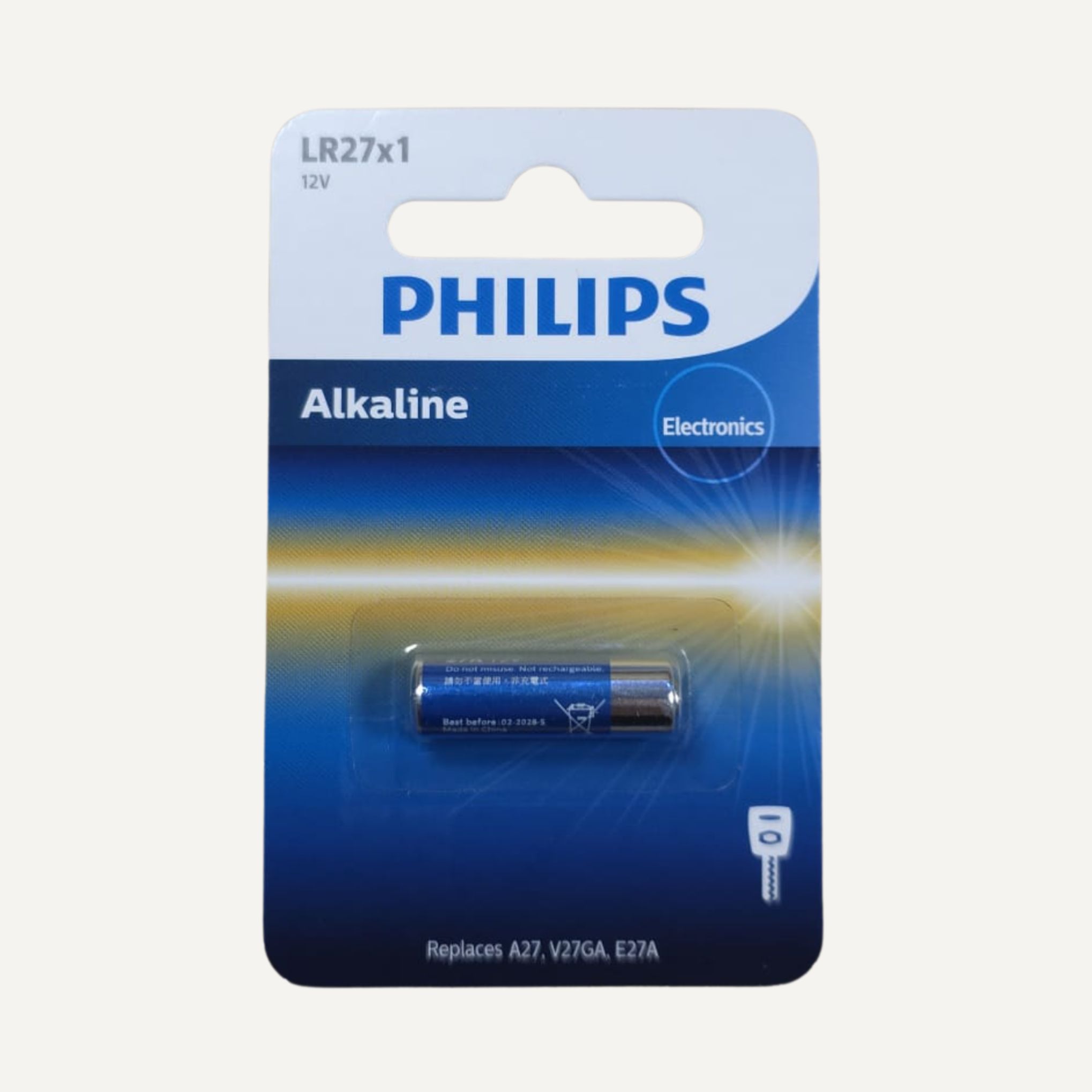 Philips LR27A Alkaline Battery – Single Pack - Battery Pack