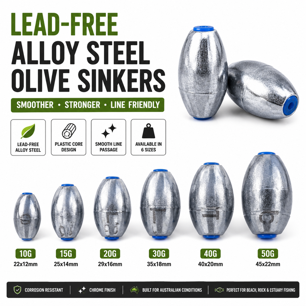 Lead-Free Alloy Fishing Sinkers-6pack - Product Packaging View