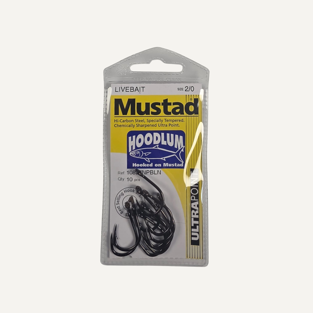 Mustad Hoodlum Hooks – Size 2 – 10 Pack