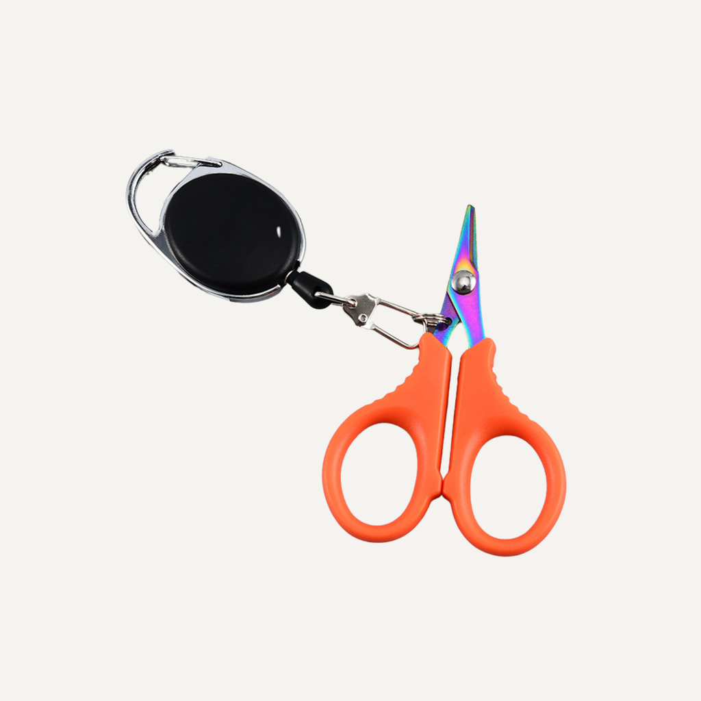 PE Braid Fishing Scissors with Retractable Lanyard – Assorted Colour