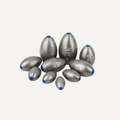 Plastic Core Olive Fishing Sinkers – 6 Pack - Fishing Sinkers
