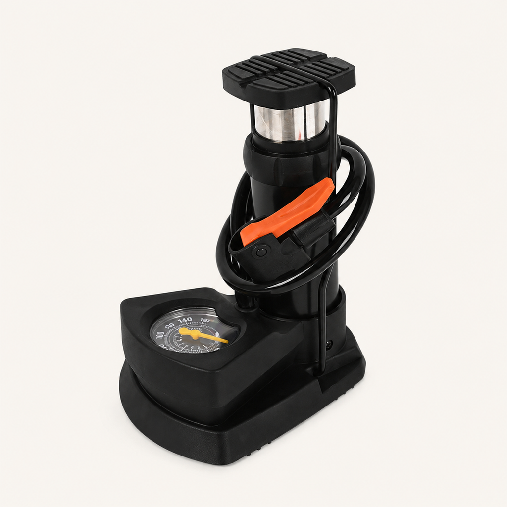 Portable Foot Pump with Pressure Gauge - Pressure Gauge Foot Pump