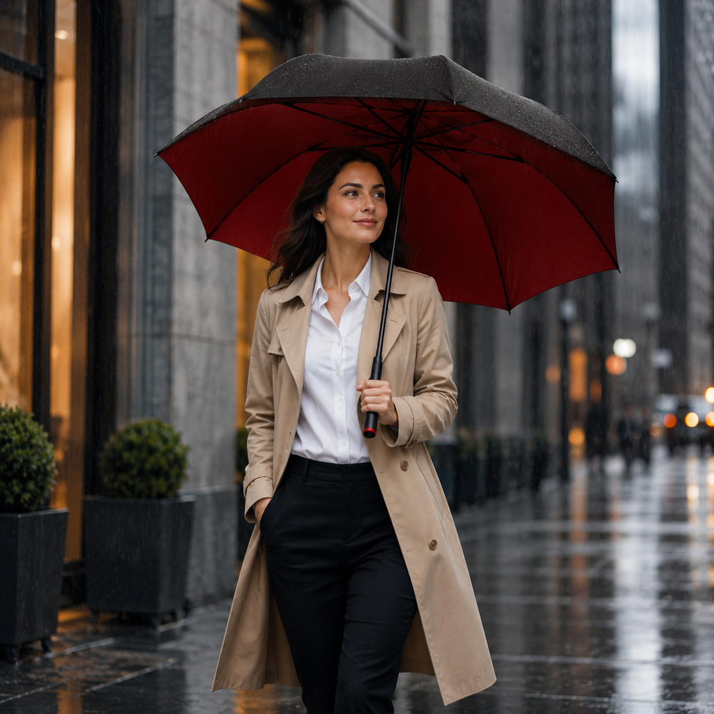 Premium Executive Golf & Car Umbrella – Double Layer, 135cm - Product Packaging View