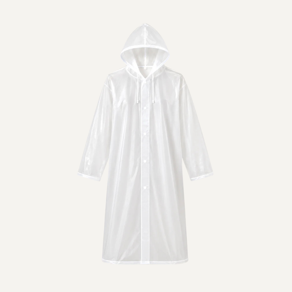 Reusable PEVA Raincoat with Hood