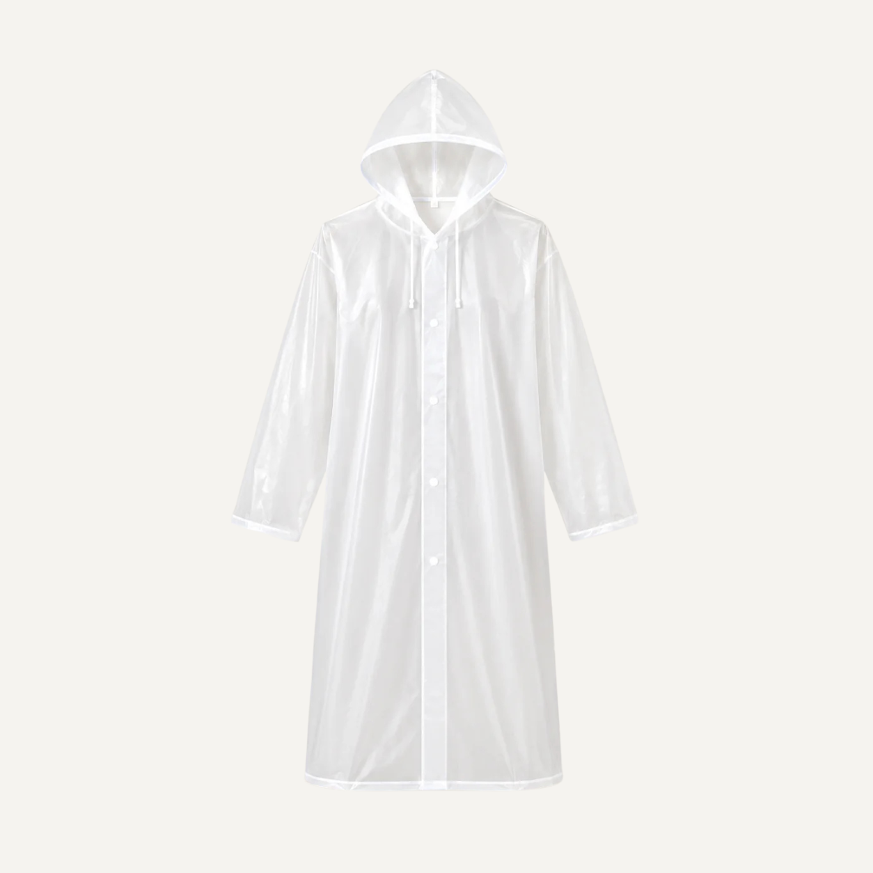Reusable PEVA Raincoat with Hood