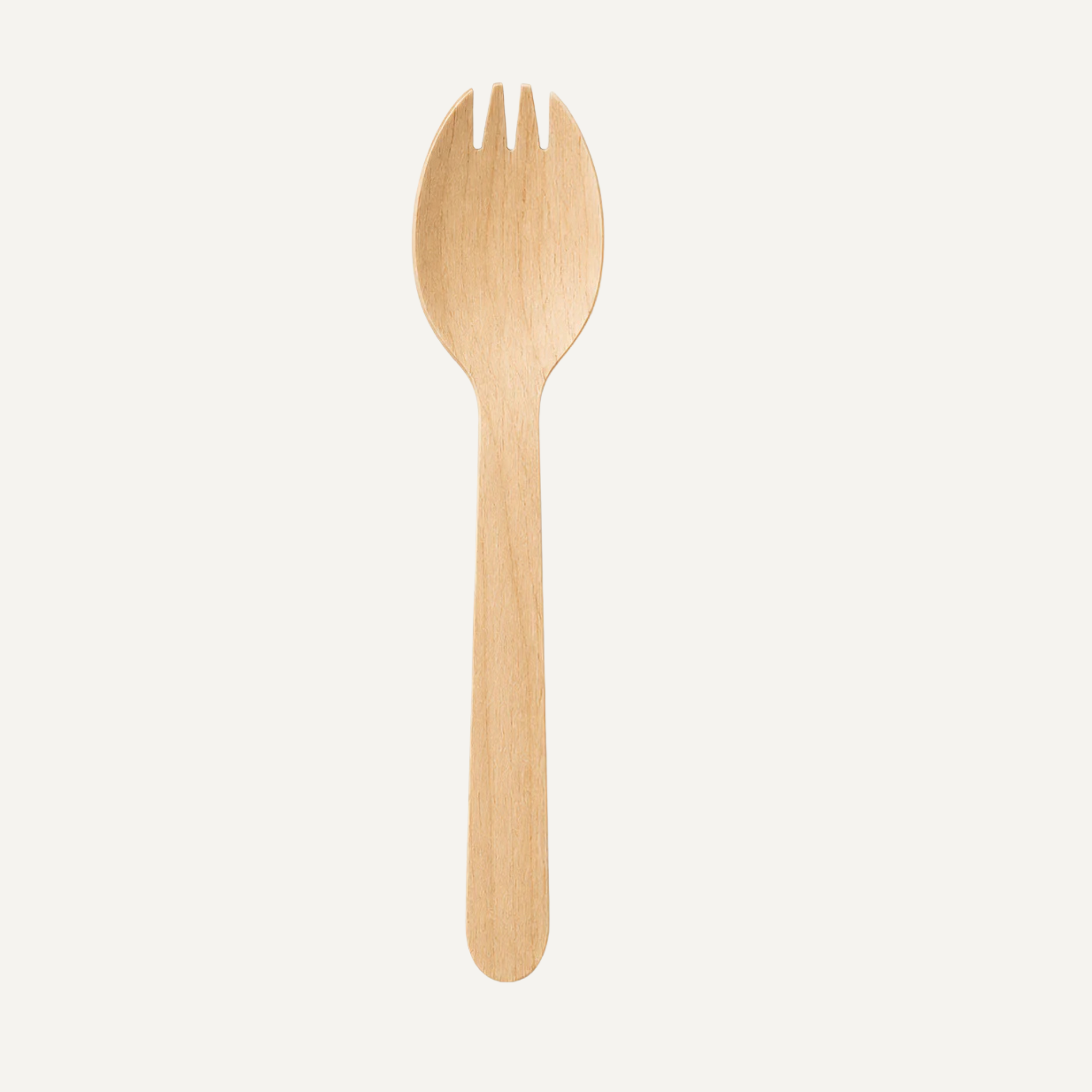 Wooden Spork – 100 Pack - Disposable Wooden Sporks