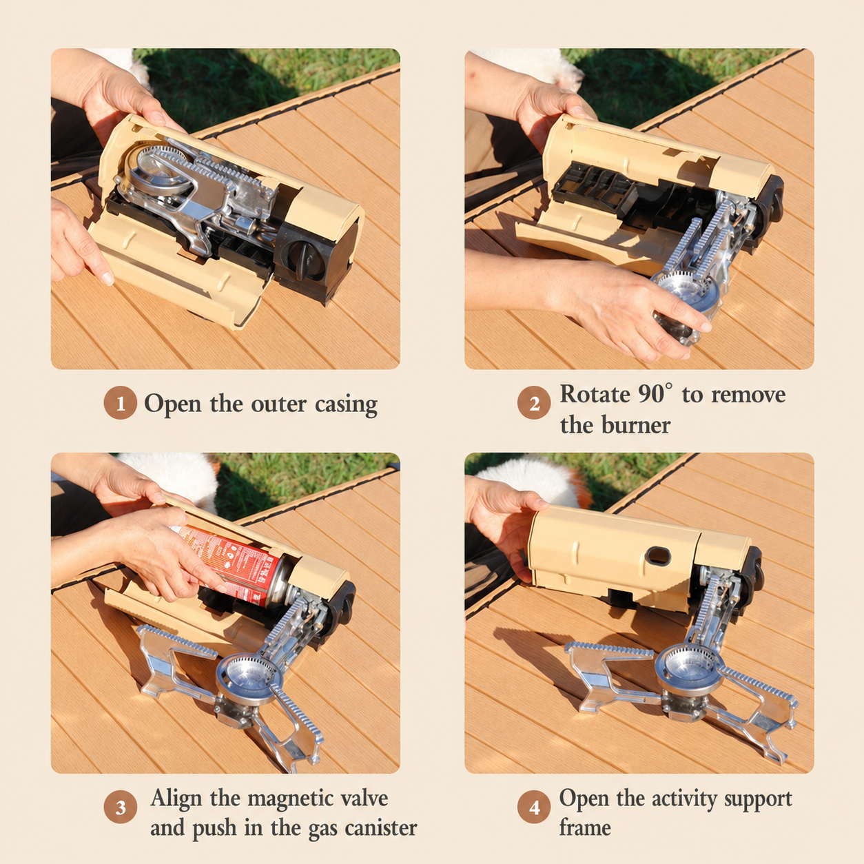 Compact Folding Camping Stove