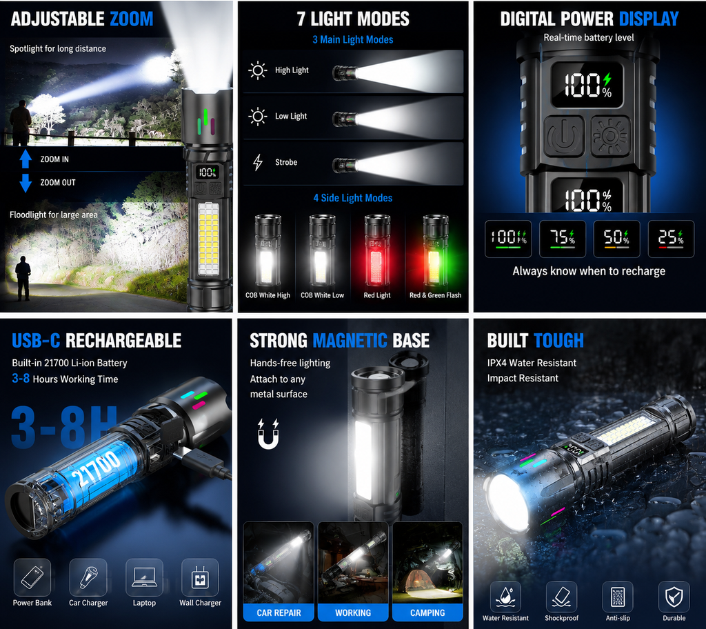 Explorer Zoom Flashlight - Lifestyle or Detail View