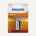 Philips LongLife 9V Battery – Single Pack - Battery Pack
