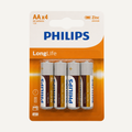 Philips LongLife AA Batteries – 4 Pack - Battery Pack