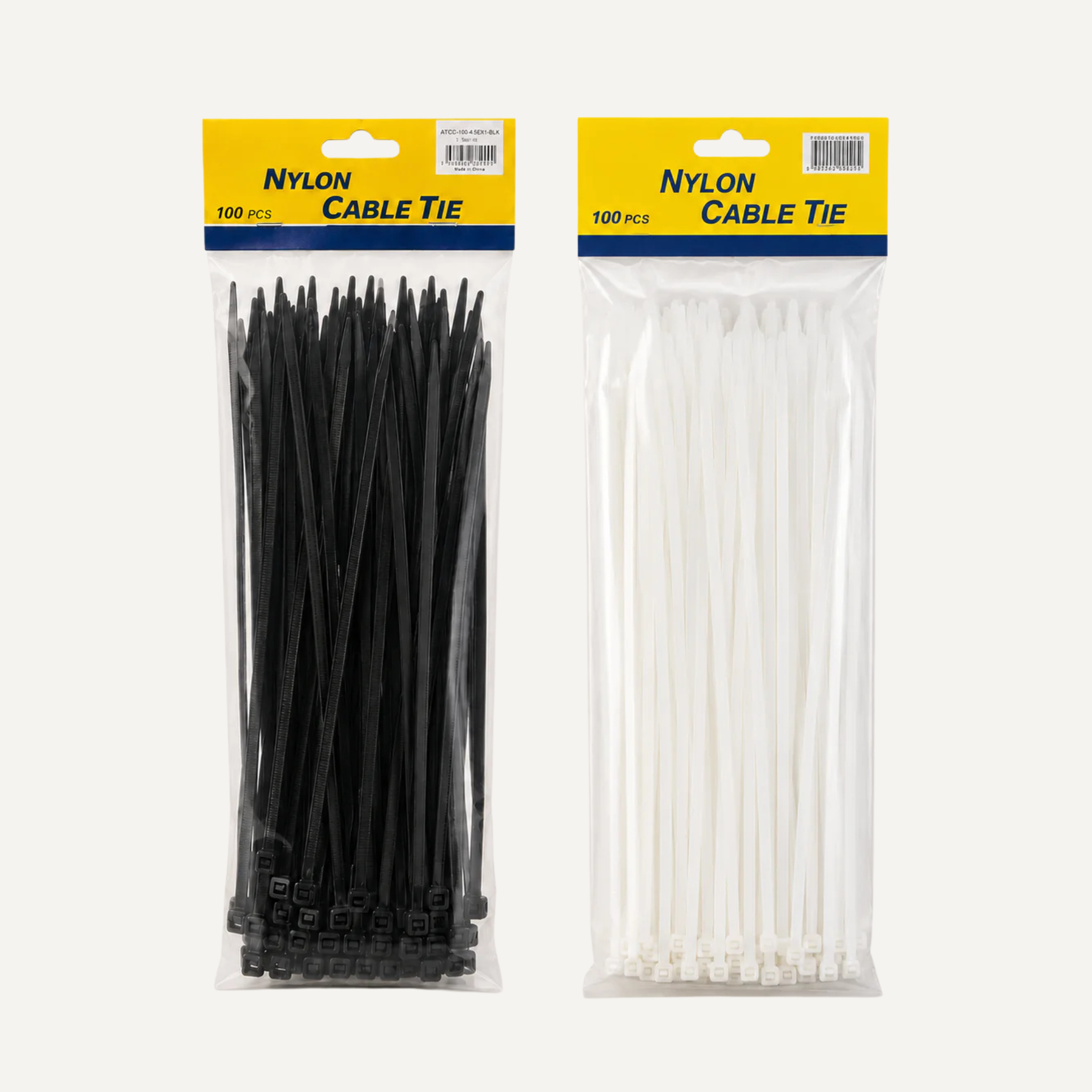 Nylon Cable Ties – 4.8×300mm, 100 Pack